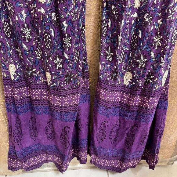 Jens Pirate Booty X Free People Island Fever Flare Jumpsuit Purple Size Medium - Picture 7 of 10